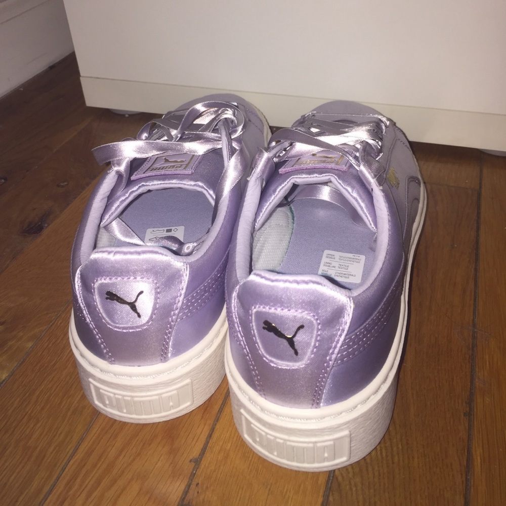 Basket Platform Satin Women’s Sneakers Size 9.5 - Picture 5 of 7